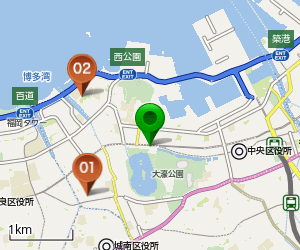 サングレイス西公園I/民泊周辺の予約できるバイク駐車場の地図